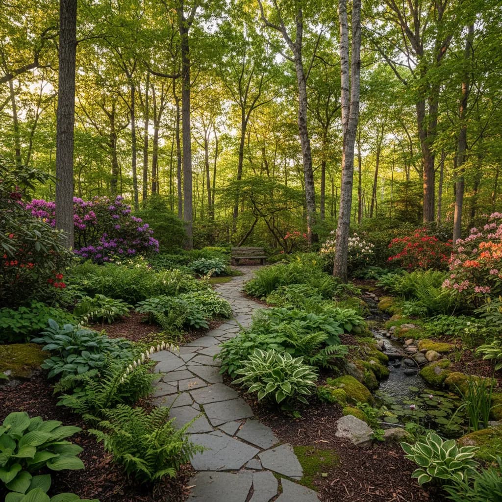 Woodland Garden landscaping style