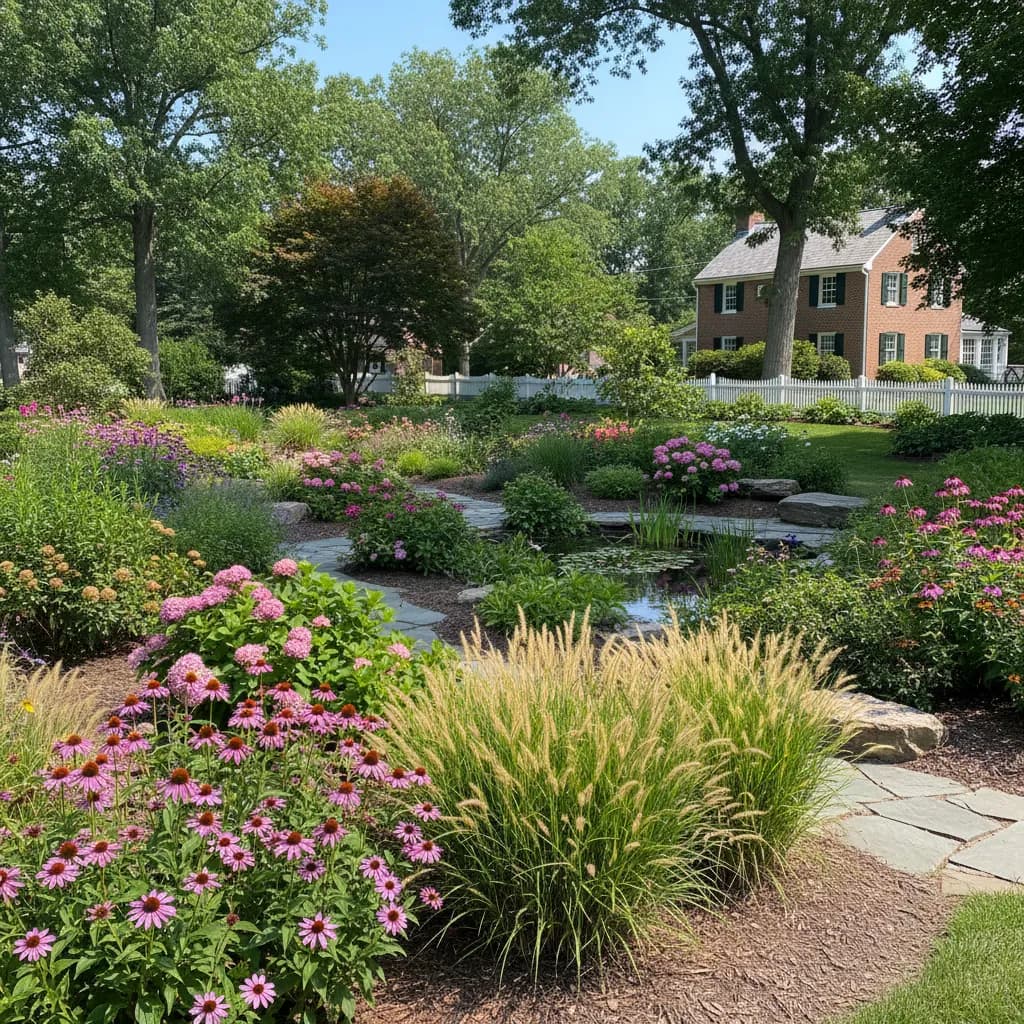 Delaware native garden landscape