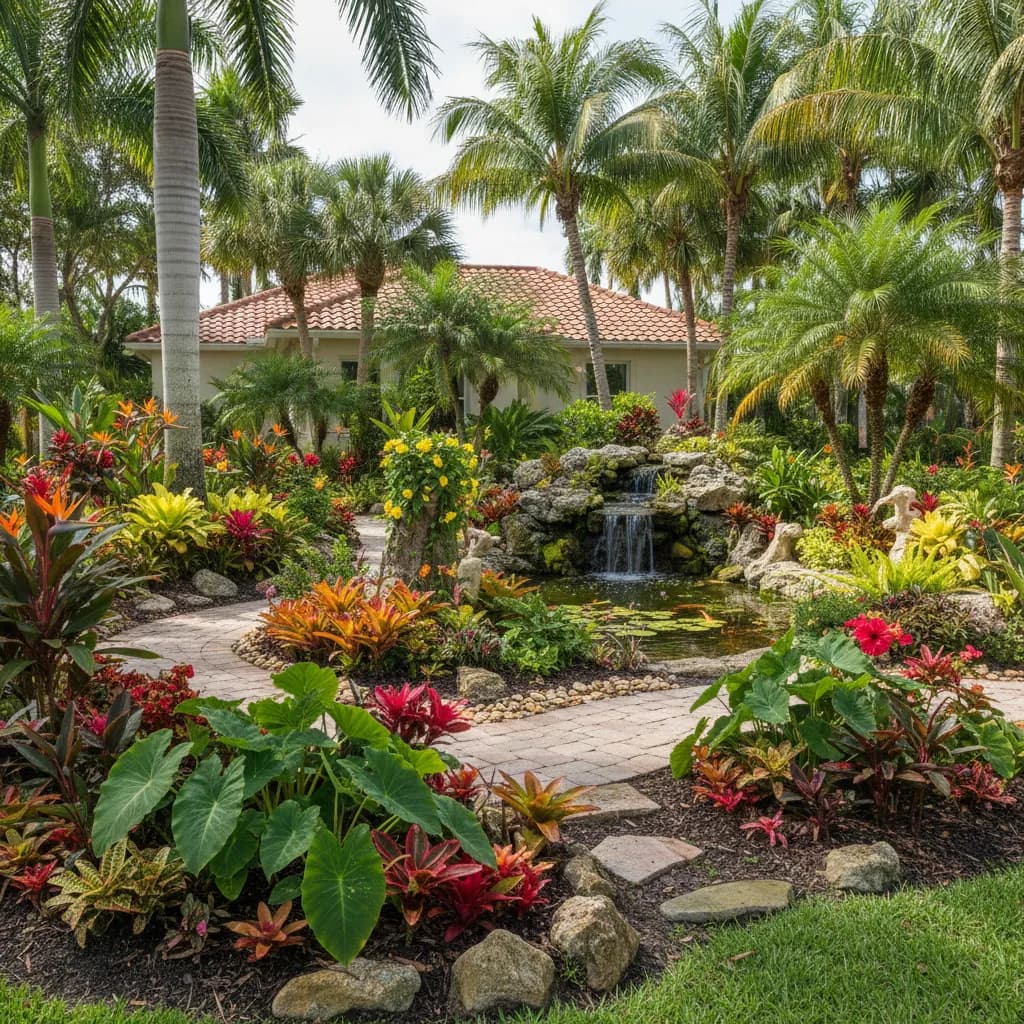 Tropical Paradise landscaping style