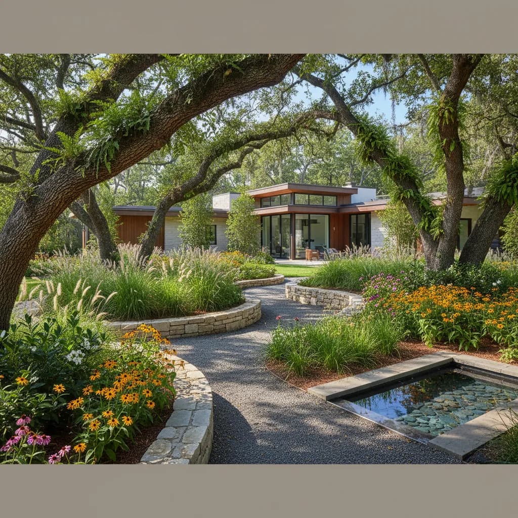Modern Southern landscaping style