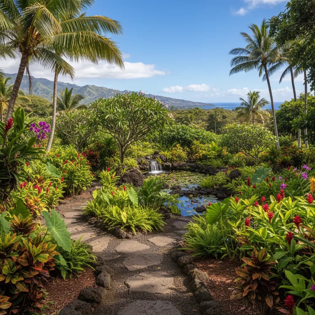 Tropical Garden landscaping style