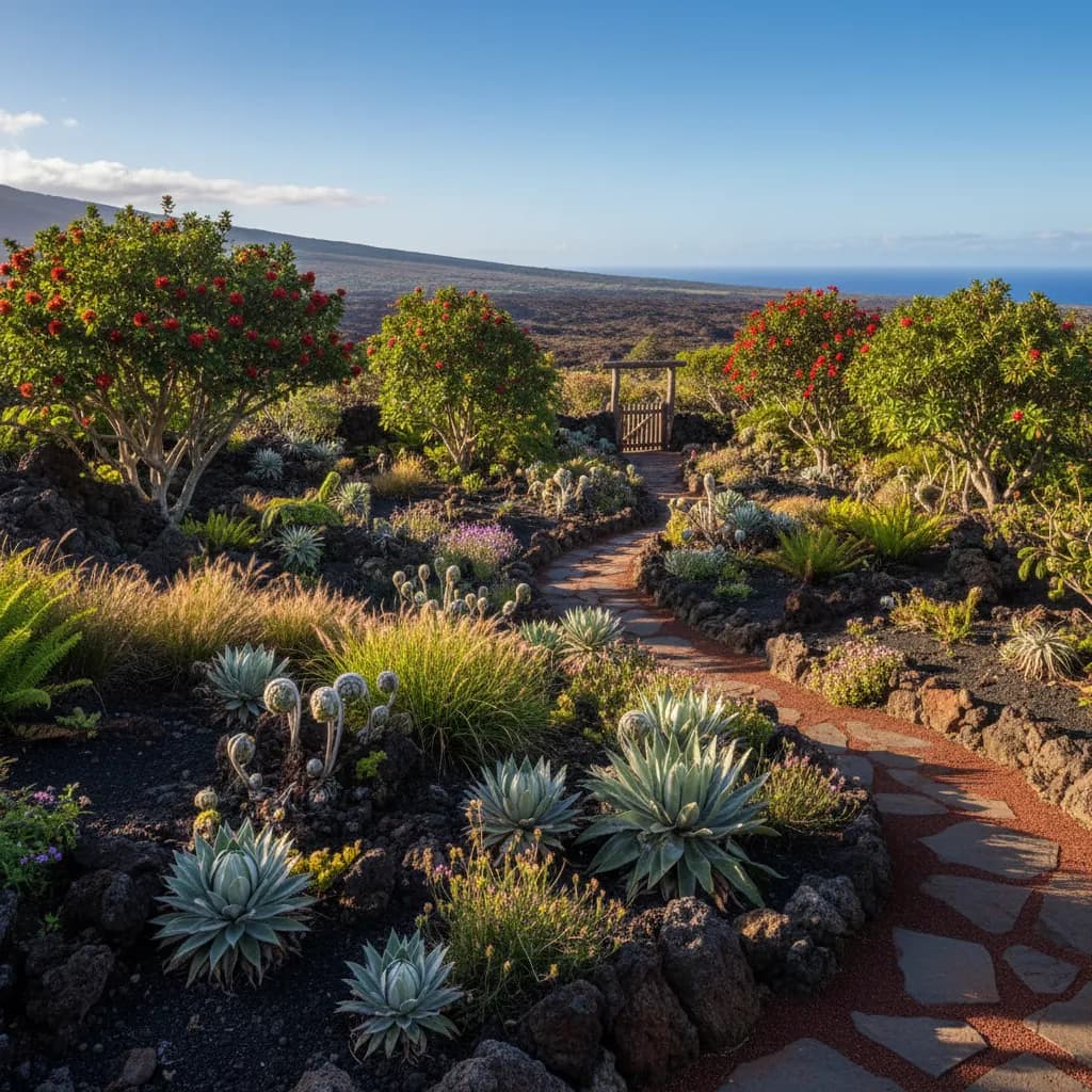 Volcanic Garden landscaping style