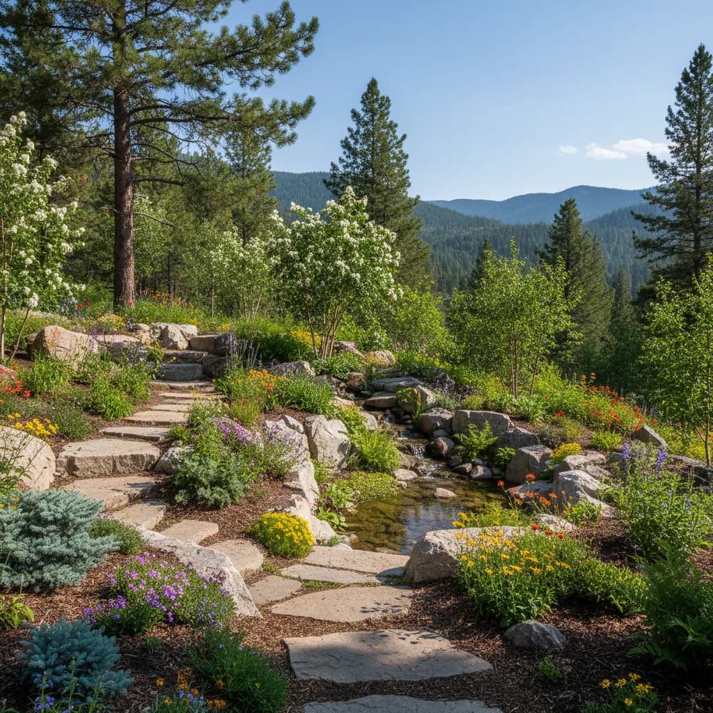 Mountain Garden landscaping style
