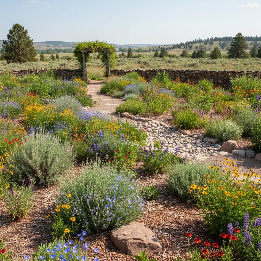 Natural Idaho landscaping style