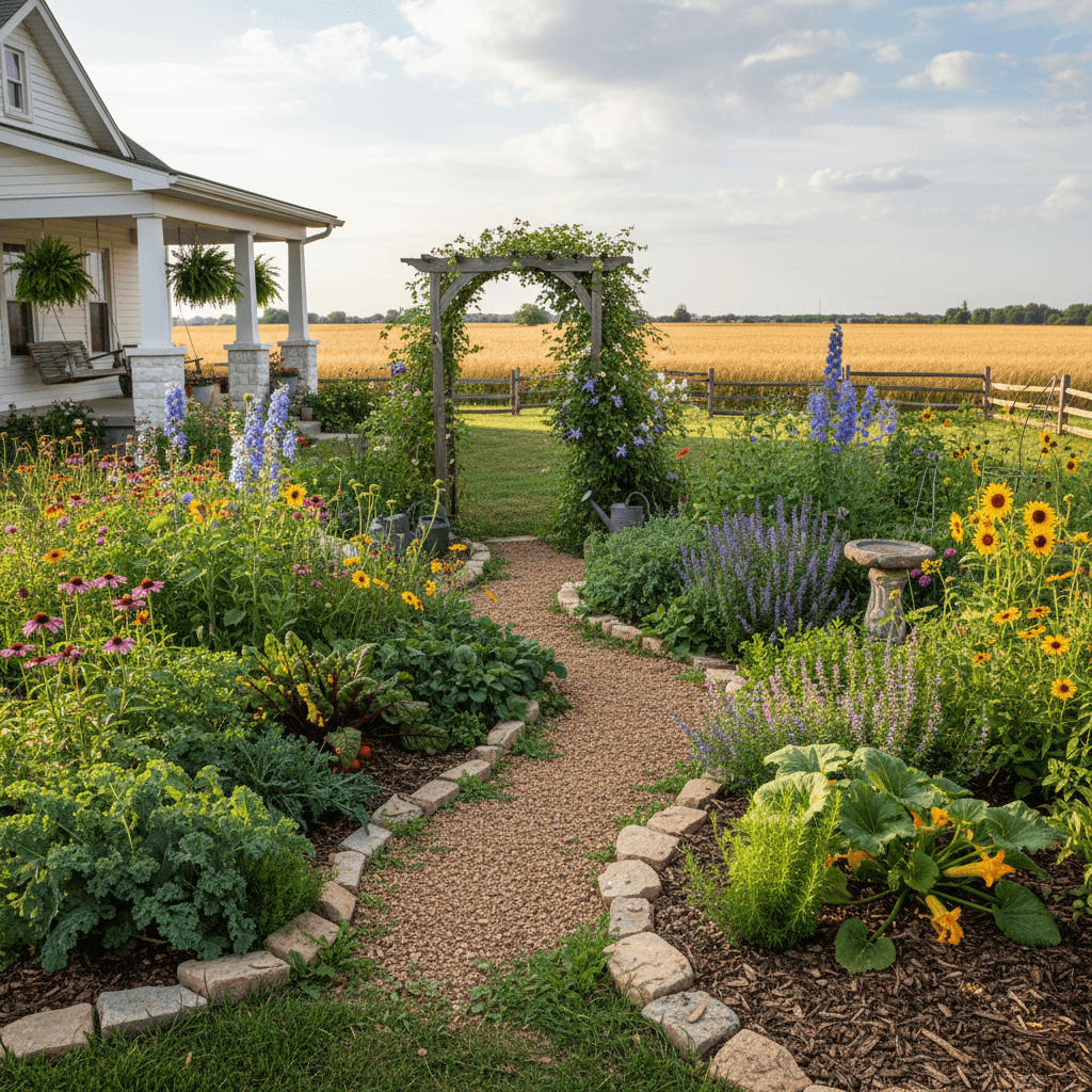 Kansas Cottage Garden landscaping style