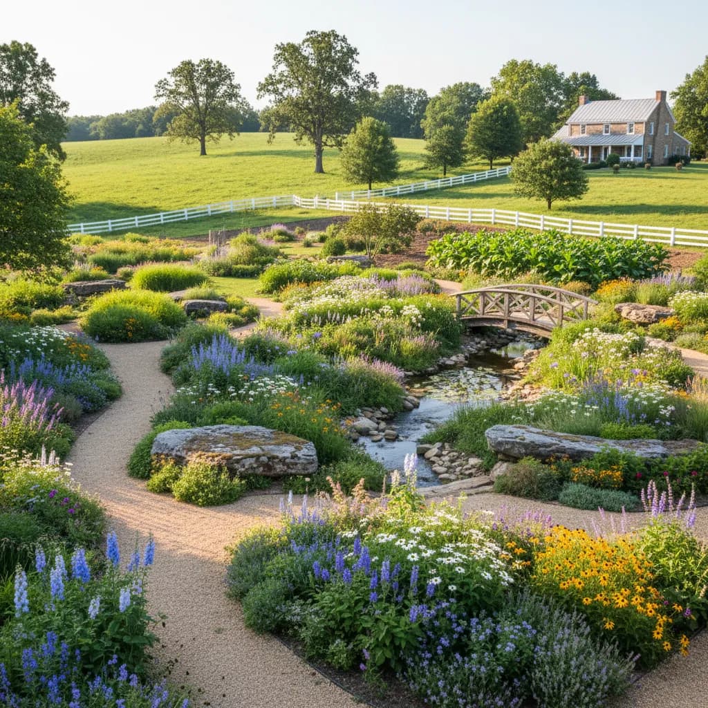 Bluegrass Garden landscaping style