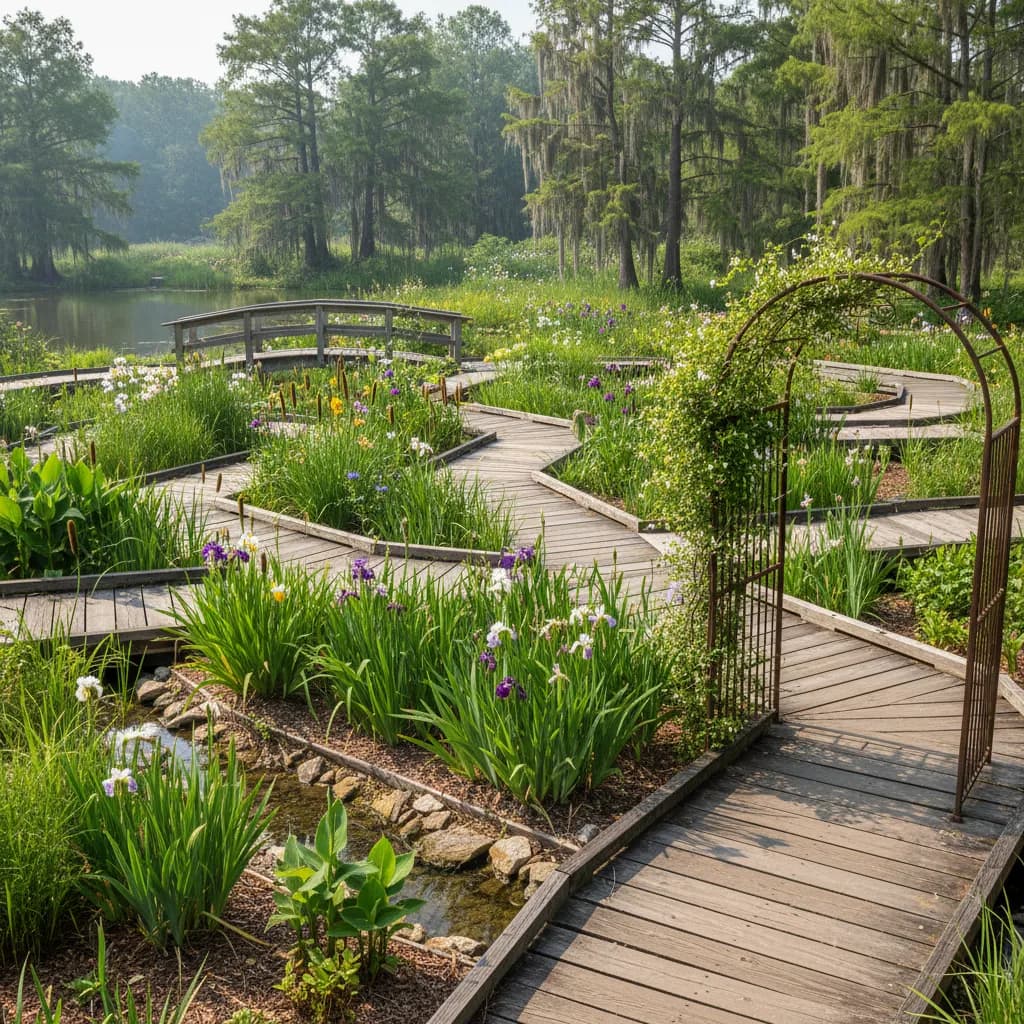 Bayou Garden landscaping style