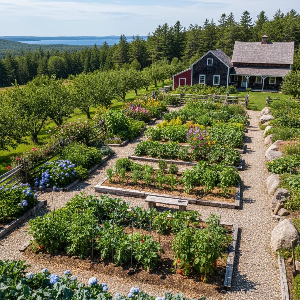 Rural Homestead landscaping style