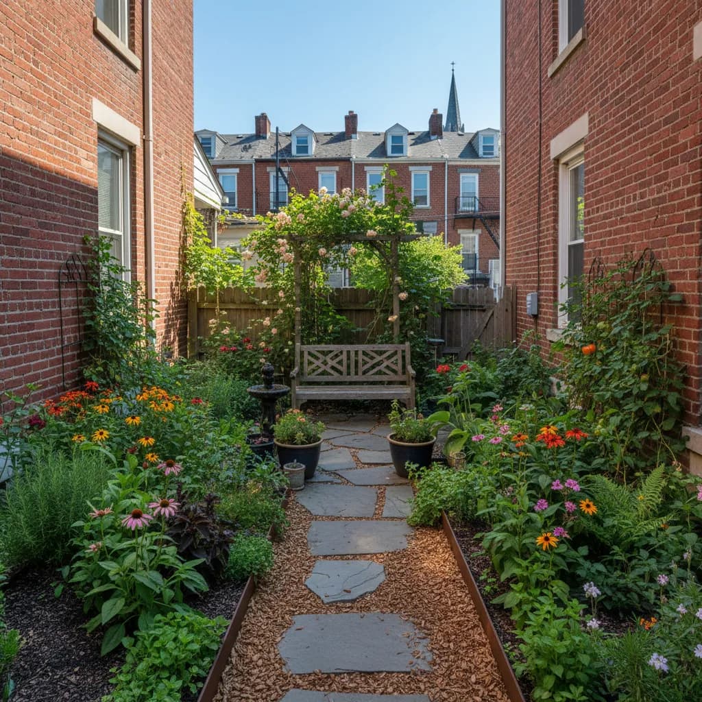 Urban Baltimore landscaping style