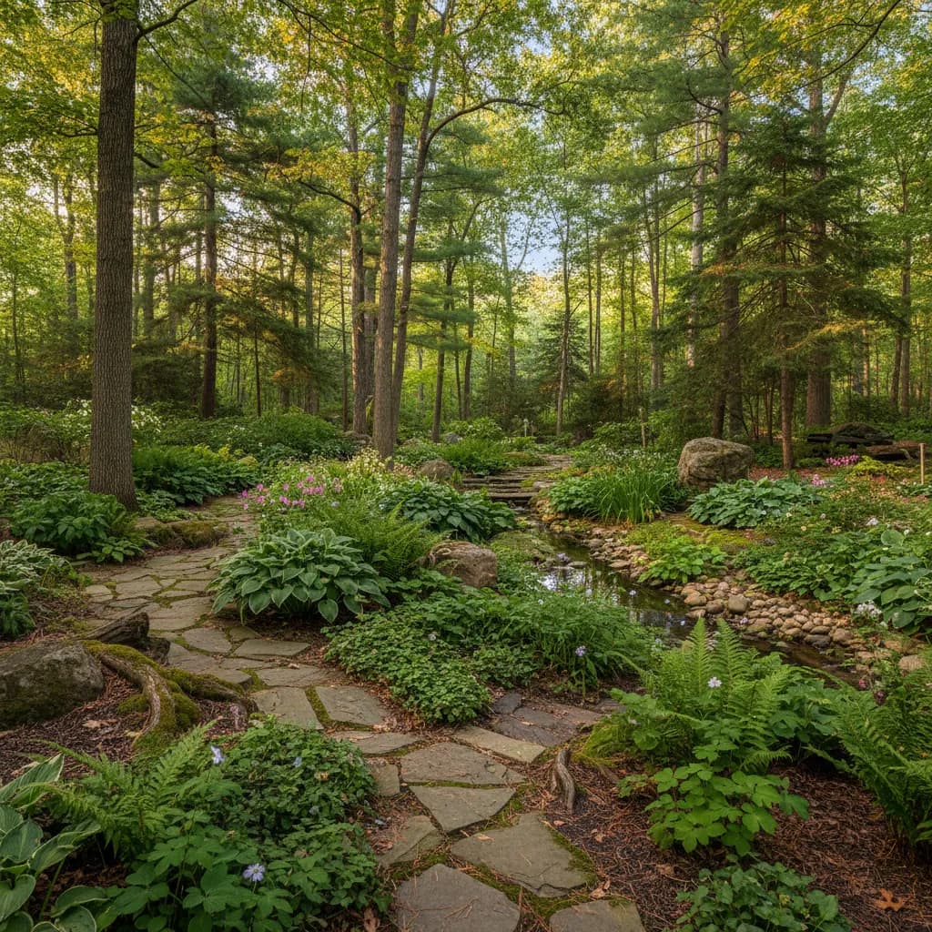 Woodland Garden landscaping style