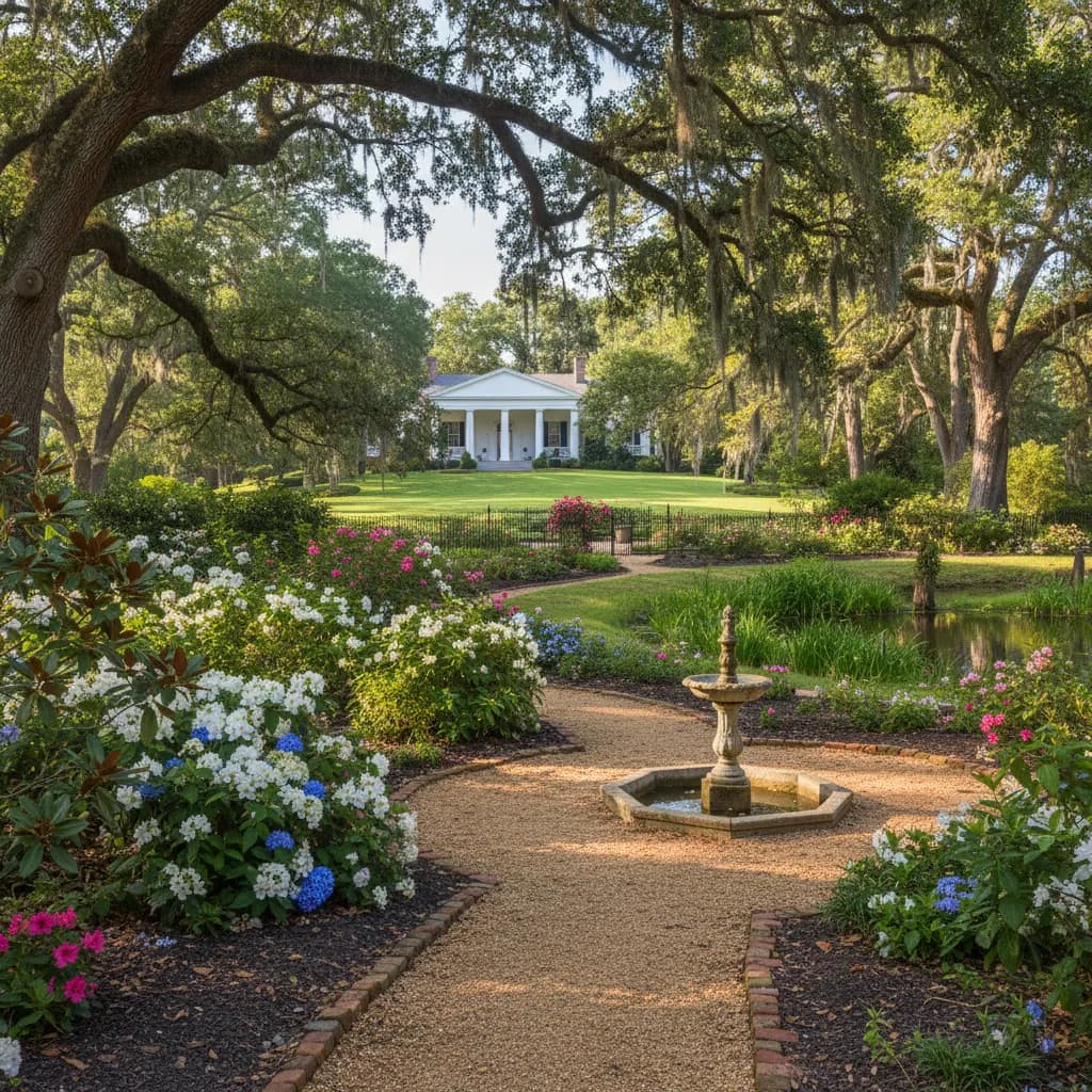Mississippi native garden landscape