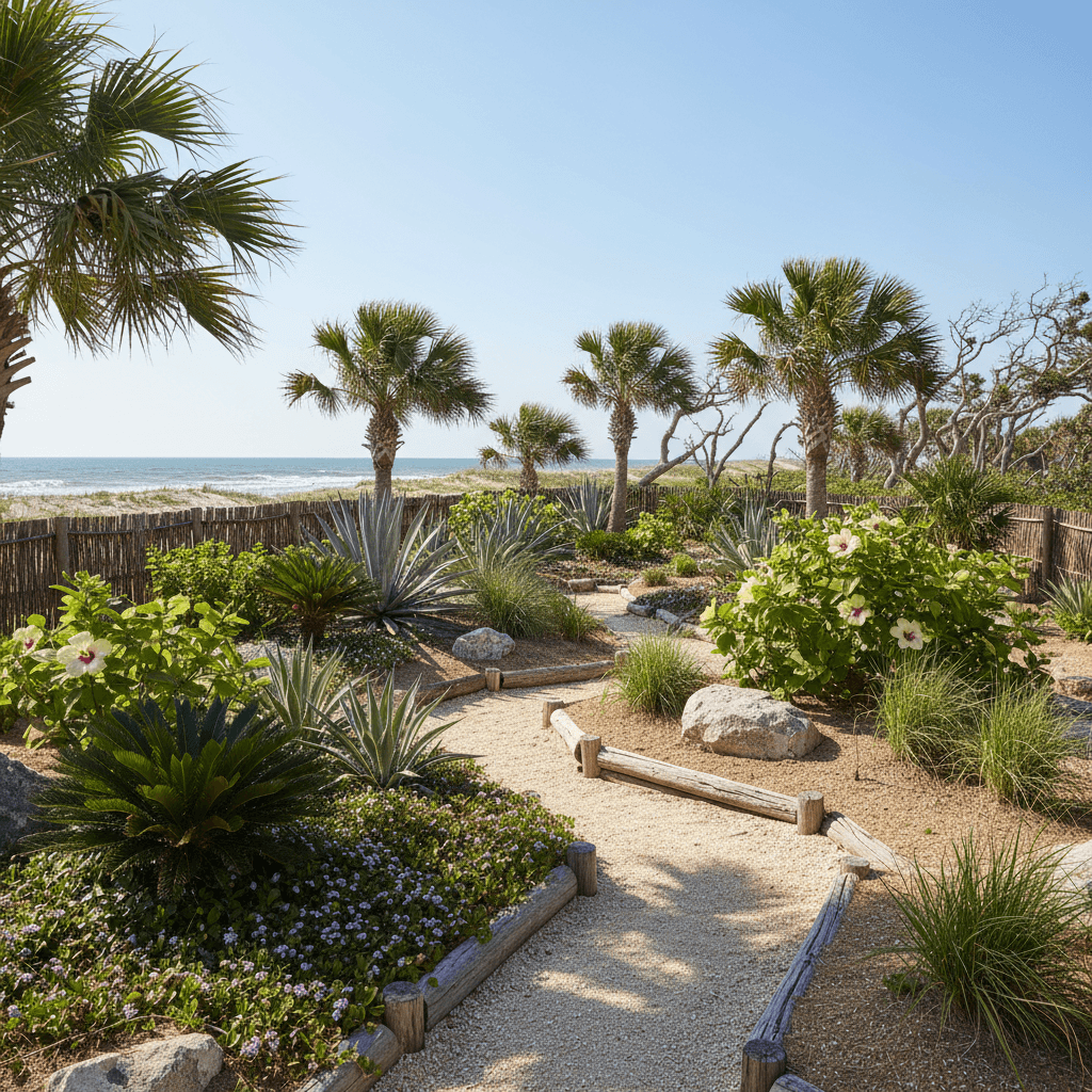 Gulf Coast Tropical landscaping style