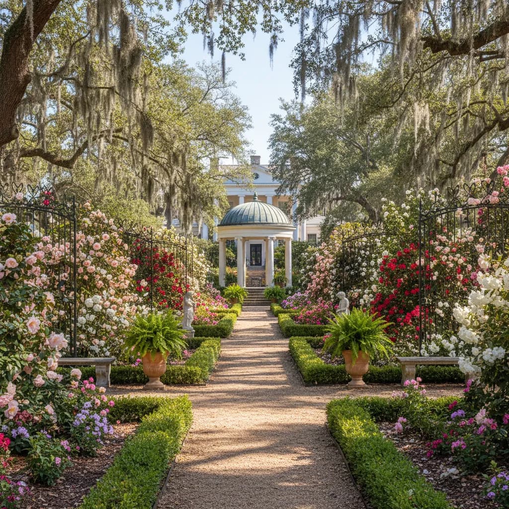 Southern Plantation landscaping style
