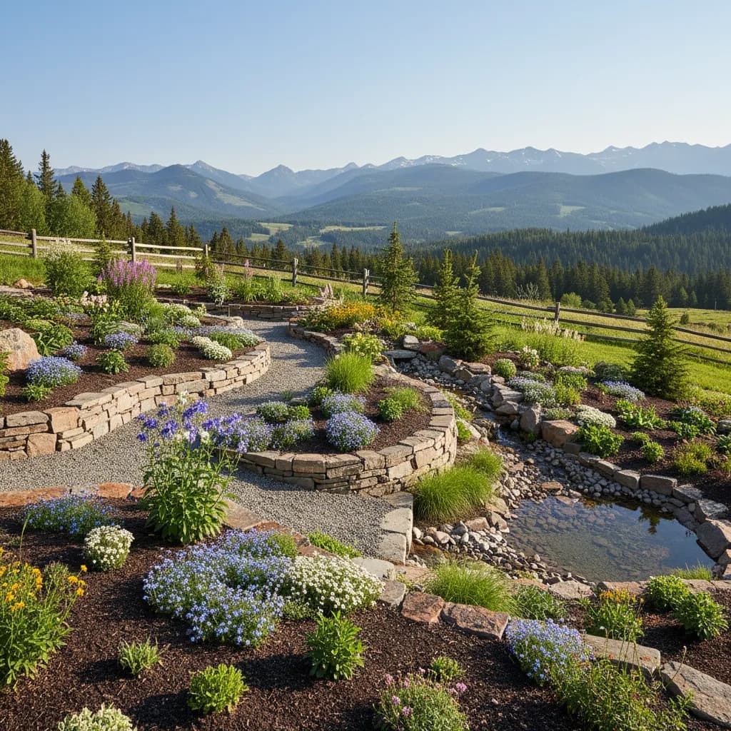 Mountain Garden landscaping style