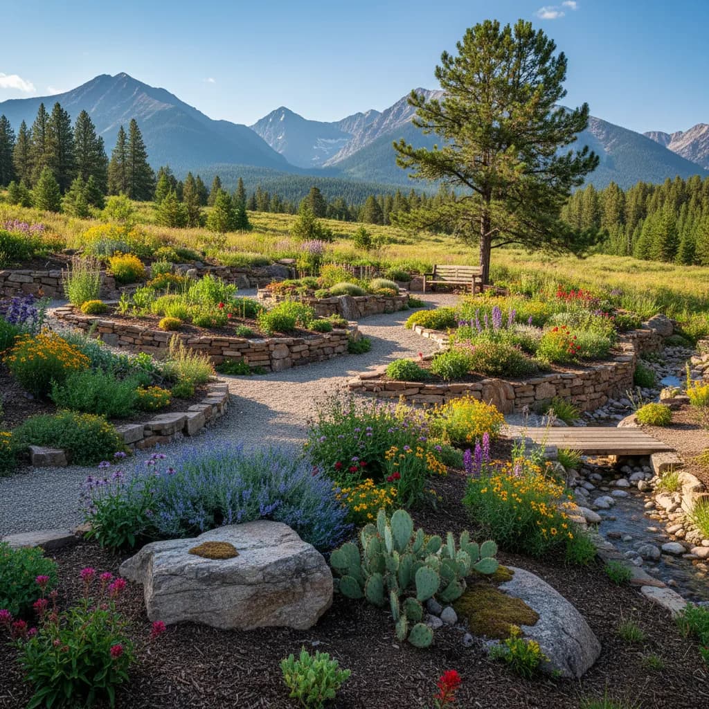 Rocky Mountain landscaping style
