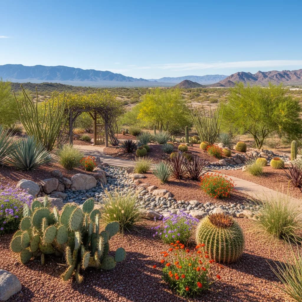 Nevada native garden landscape