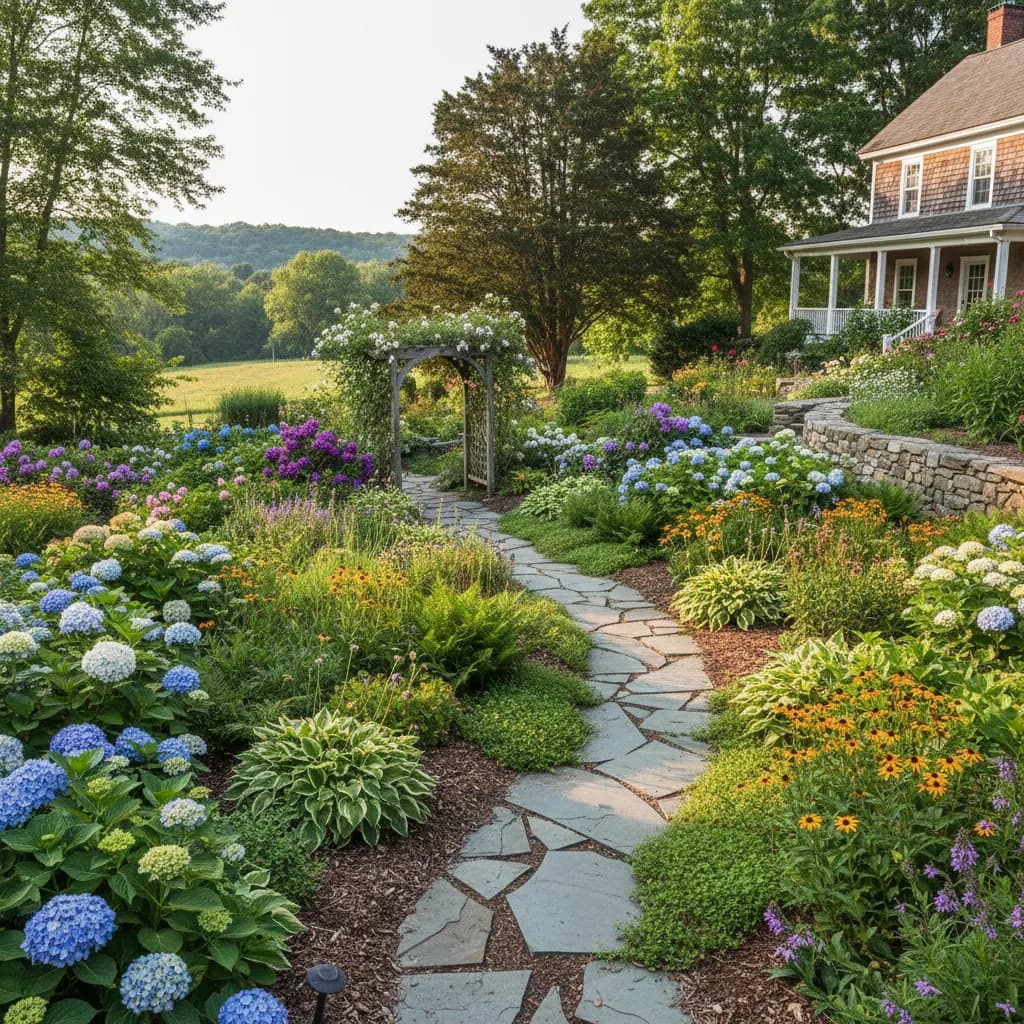 New Jersey native garden landscape