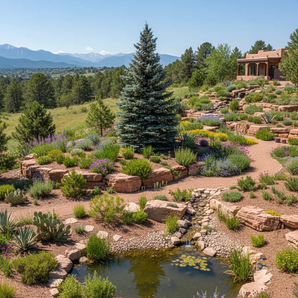 Mountain Garden landscaping style