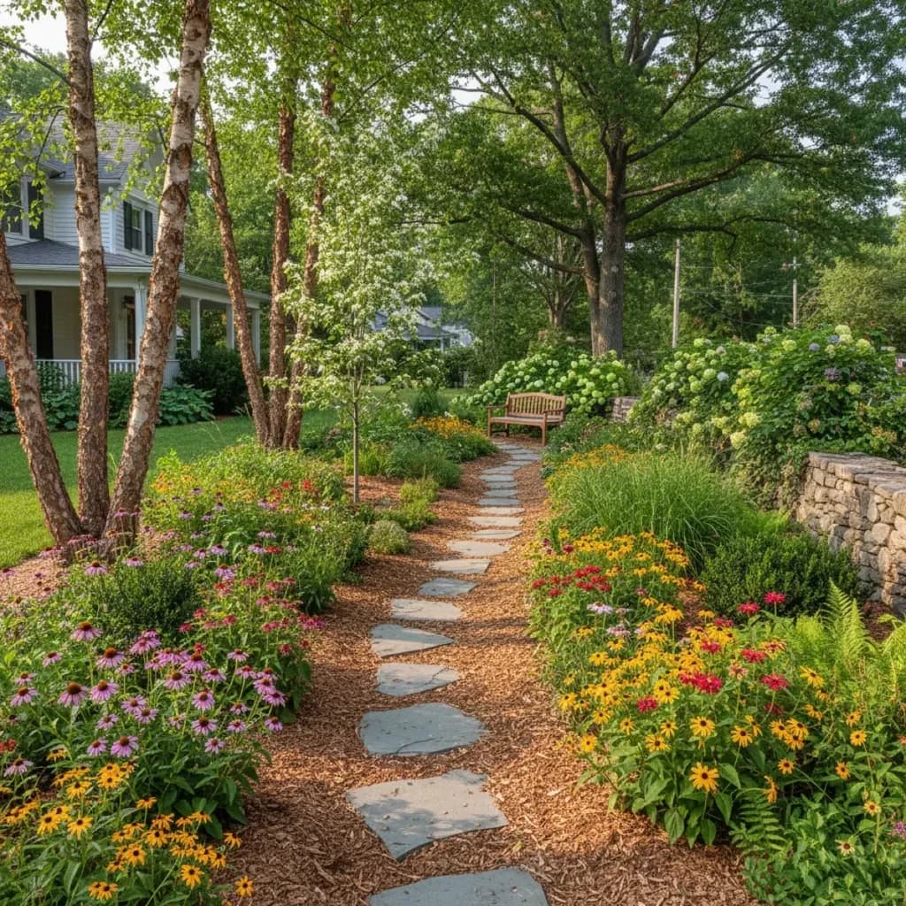 New York native garden landscape