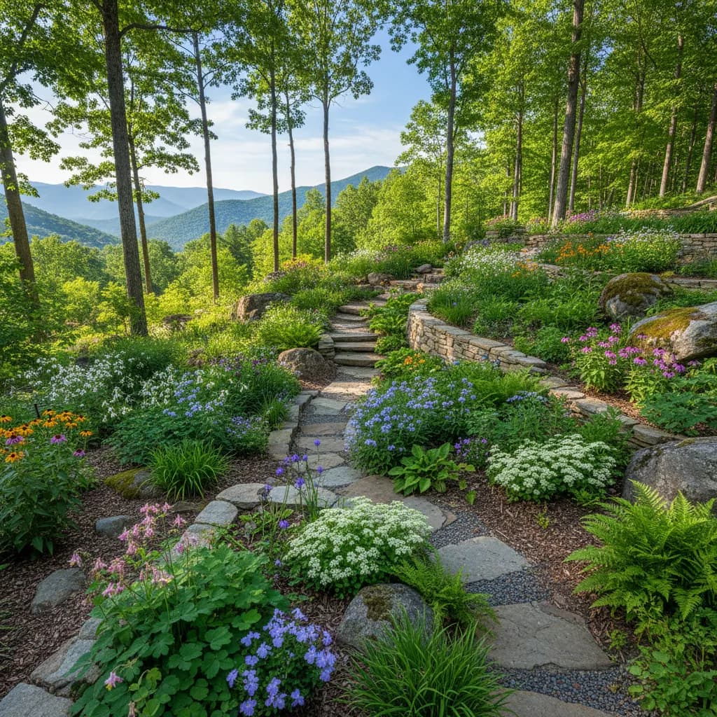 Mountain Wildflower Garden landscaping style