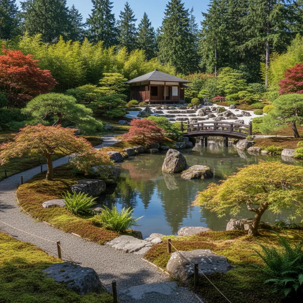 Portland Japanese Garden landscaping style