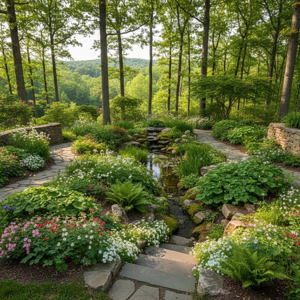 Appalachian Woodland landscaping style