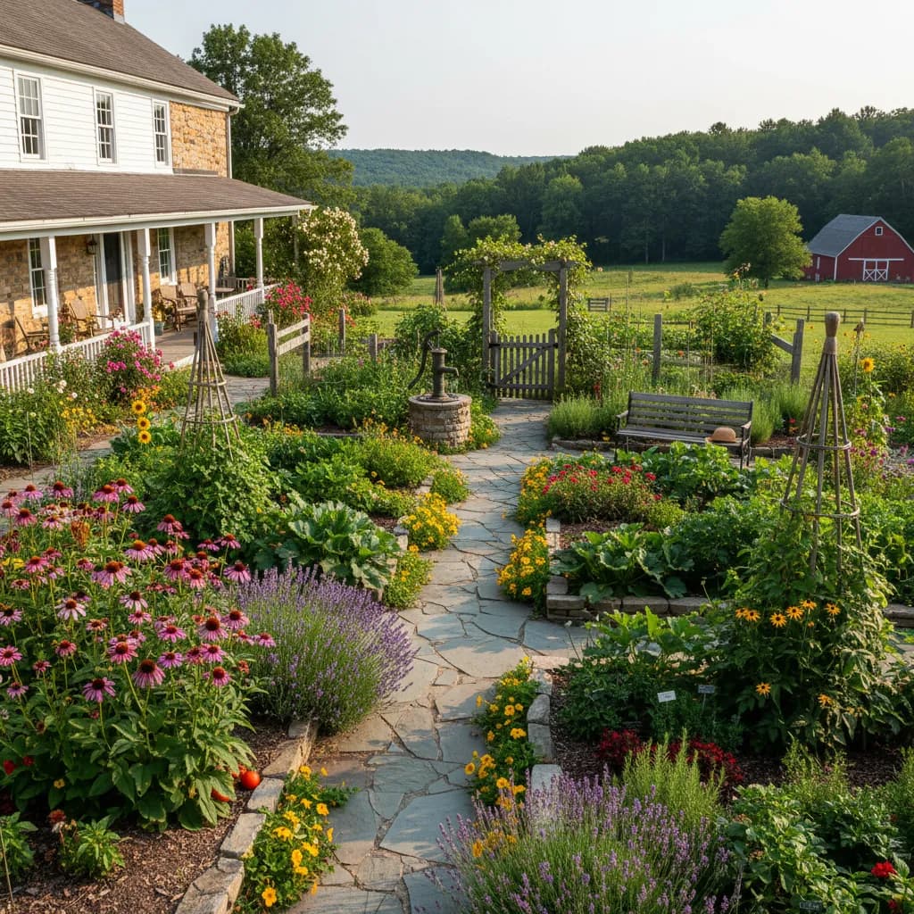 Pennsylvania Farmhouse landscaping style