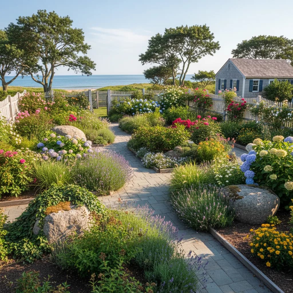 Rhode Island native garden landscape