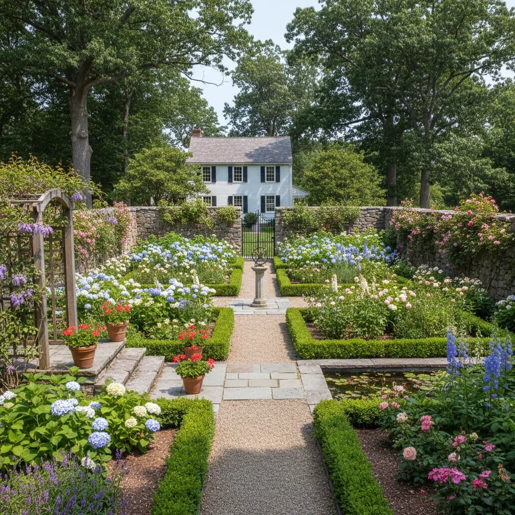 Colonial Revival landscaping style