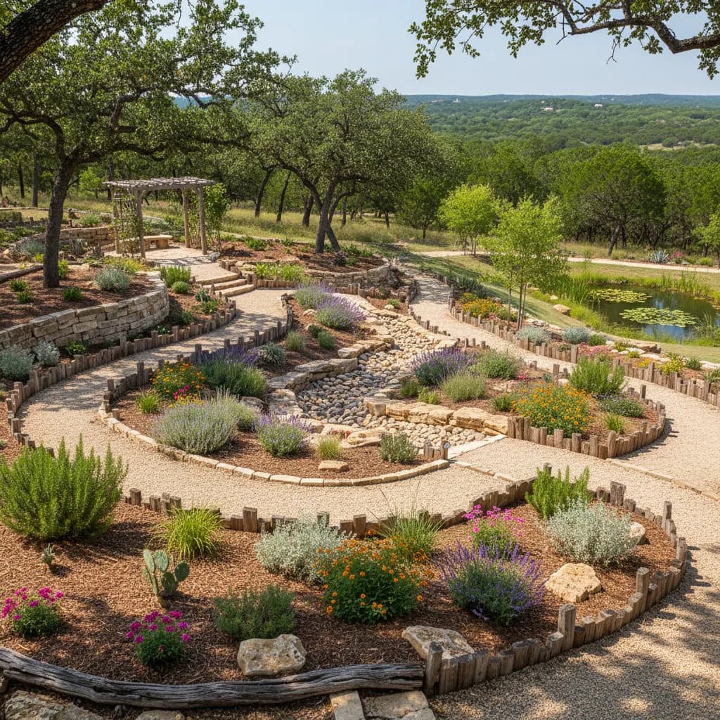 Hill Country Garden landscaping style