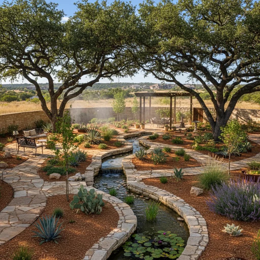 Shaded Oasis landscaping style