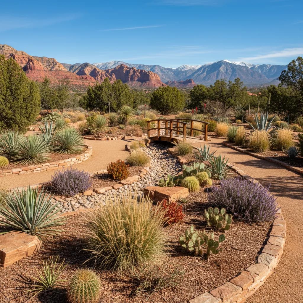 Utah native garden landscape