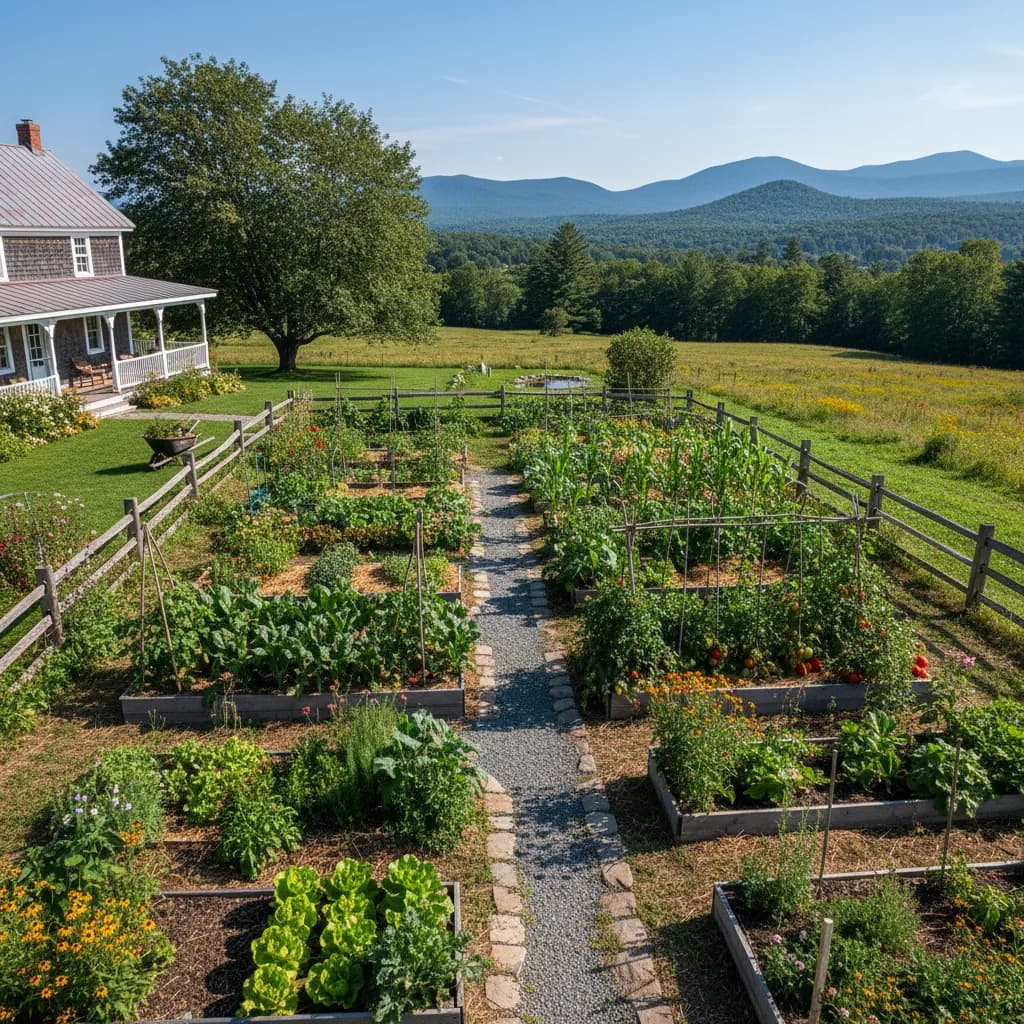 Rural Homestead landscaping style