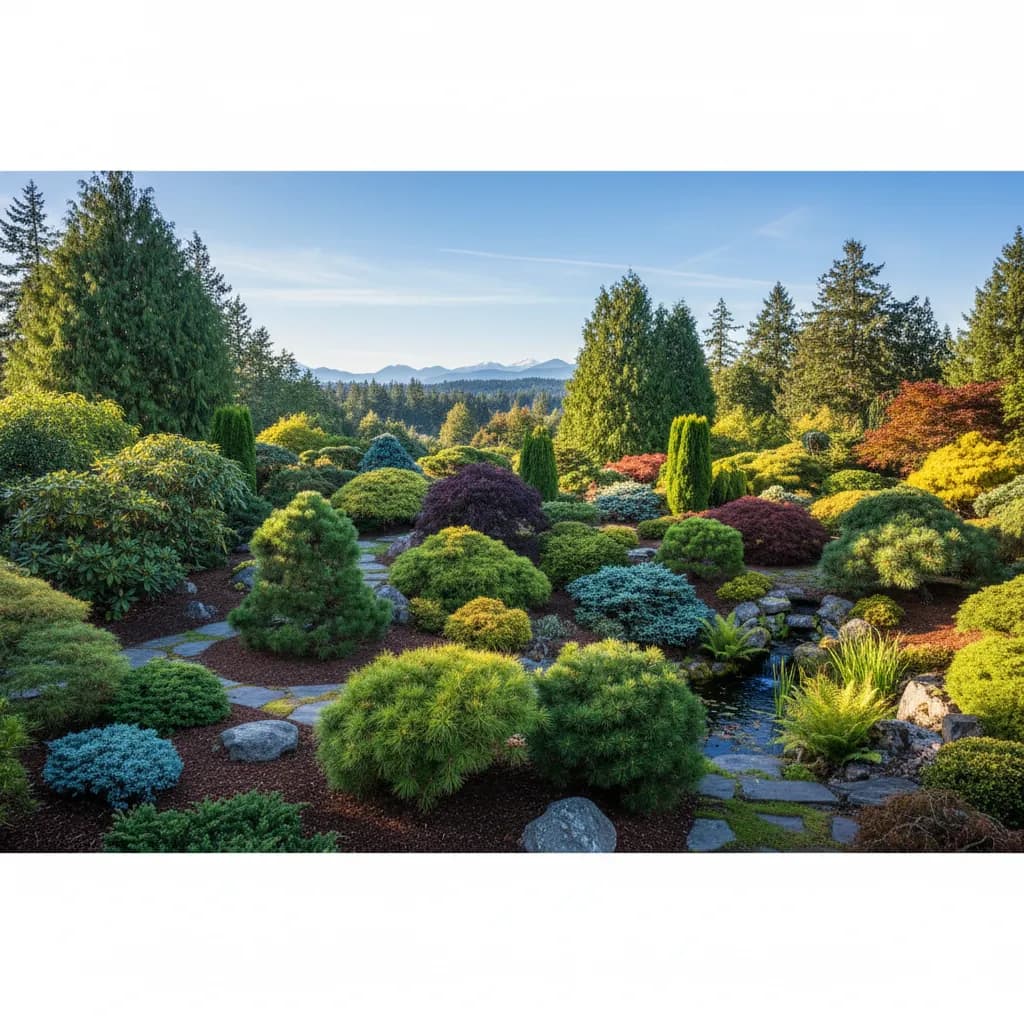 Evergreen Garden landscaping style