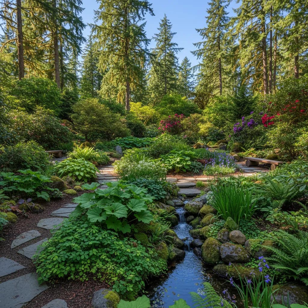 Pacific Northwest Woodland landscaping style