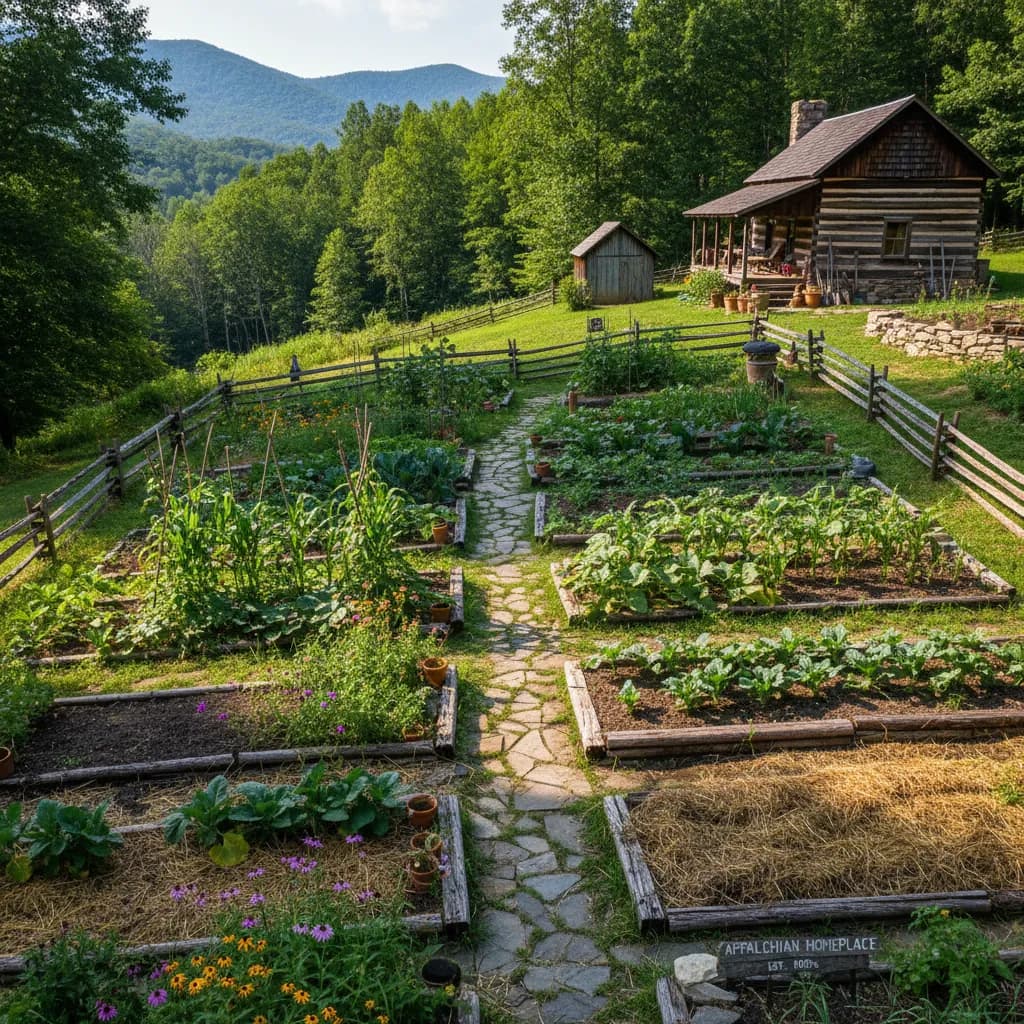 Appalachian Homestead landscaping style