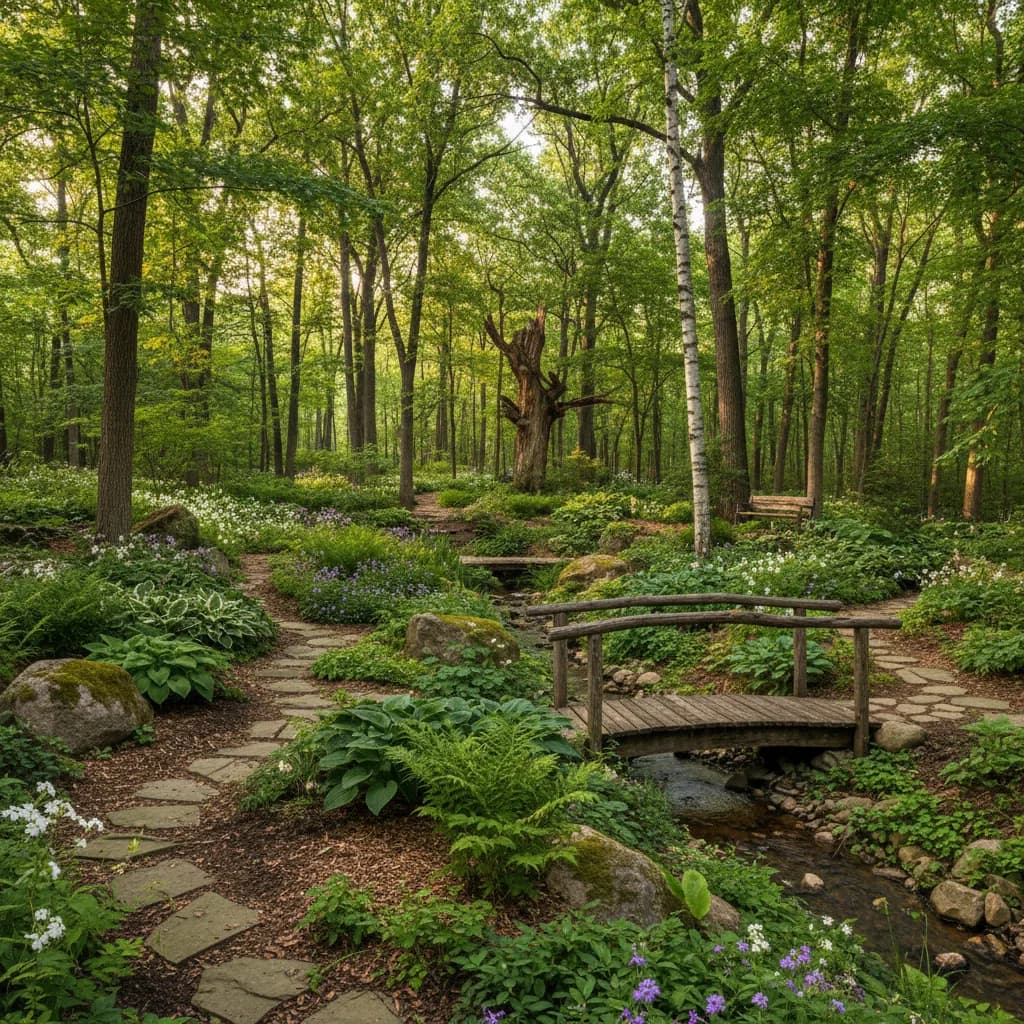 Woodland Garden landscaping style