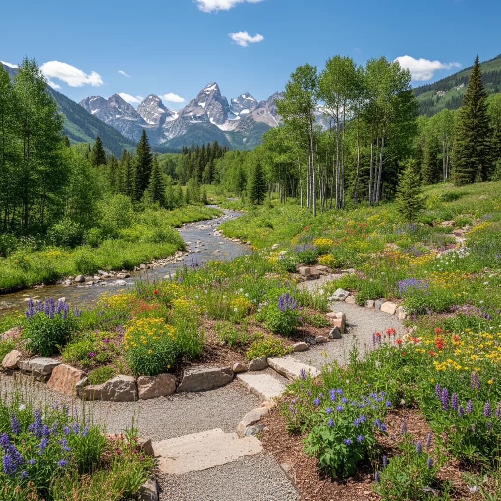 Mountain Meadow landscaping style