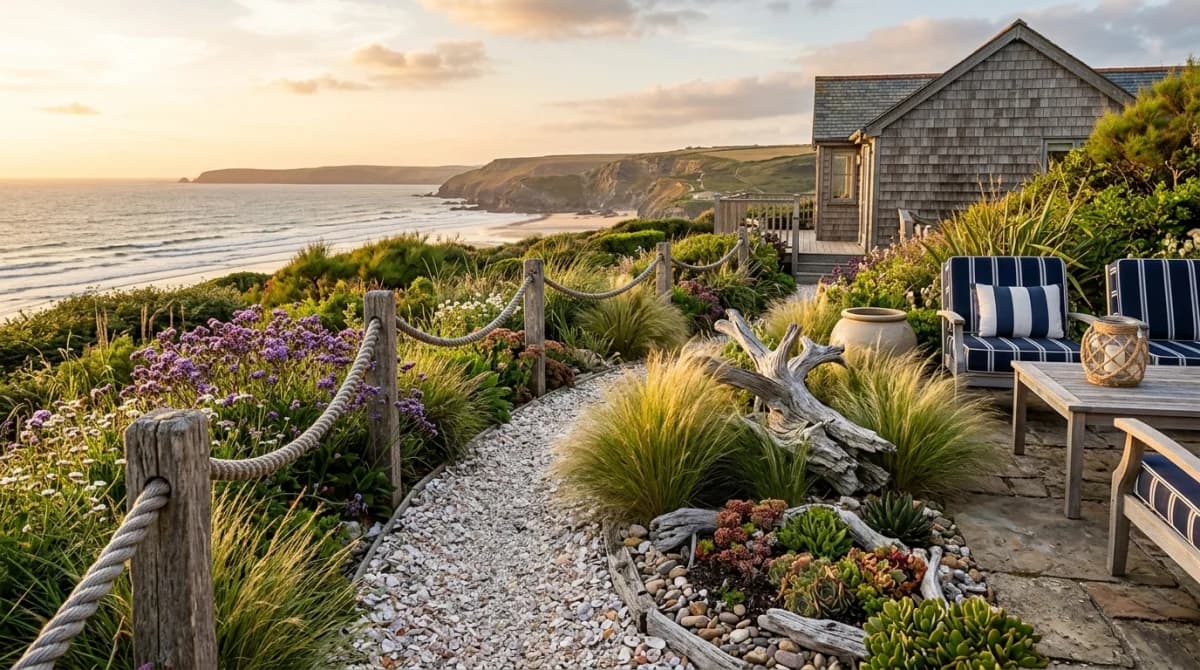 Coastal Nautical garden design style