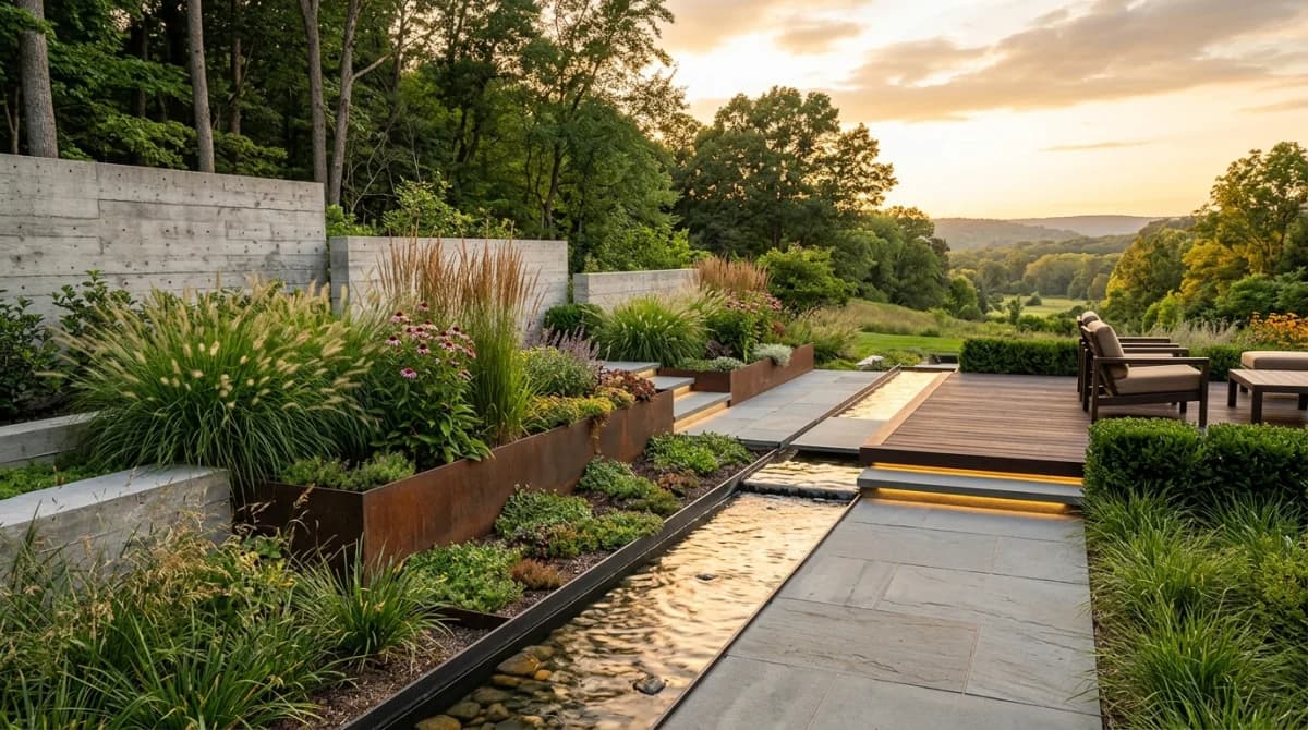 Contemporary Modern garden design style
