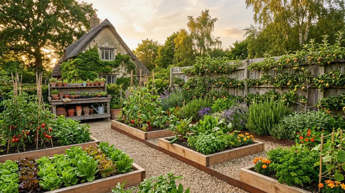Edible Kitchen garden design style
