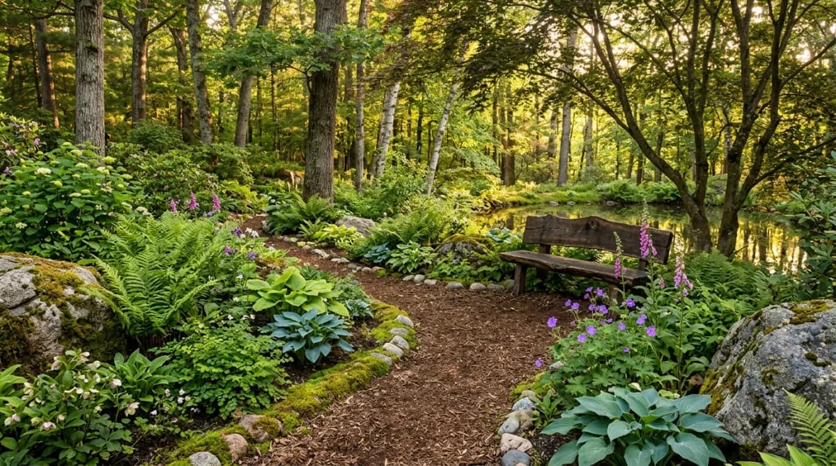 Forest Woodland garden design style