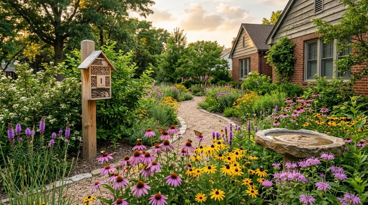 Native Pollinator garden design style