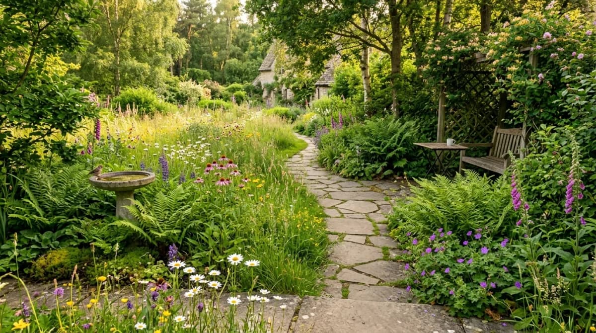 Natural & Green garden design style