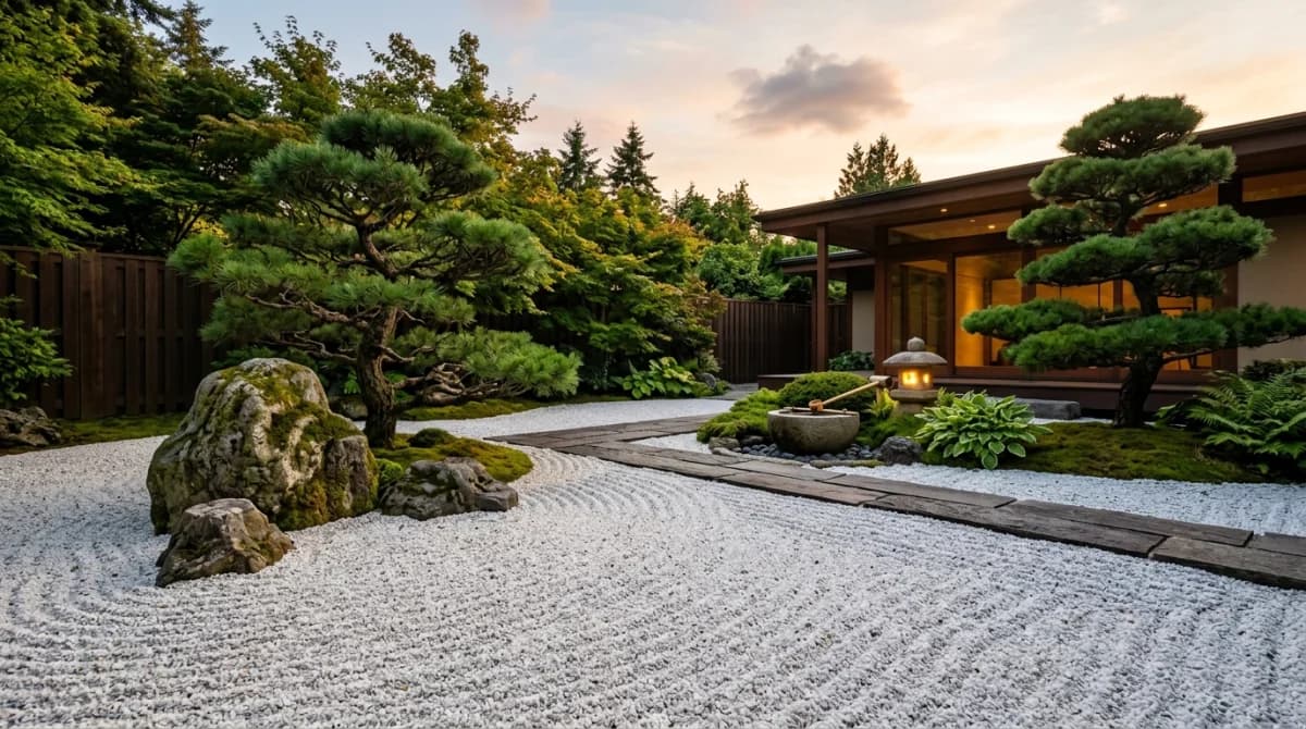 Zen Minimalist garden design style